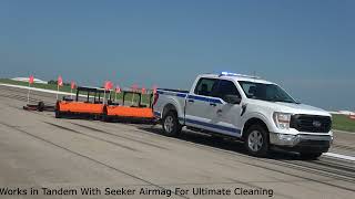 Seeker Airdrag FOD Sweeper for Airport FOD Cleanup [upl. by Photina]