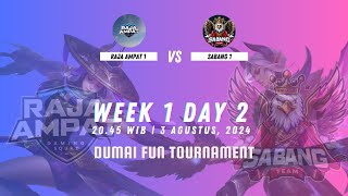 LIVE DUMAI FUN TOURNAMENT  REGULAR SEASON  RAJA AMPAT 1 vs SABANG 1 [upl. by Pebrook]