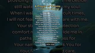 Morning Prayer The LORD is My Shepherd Please read in silence [upl. by Gardy]