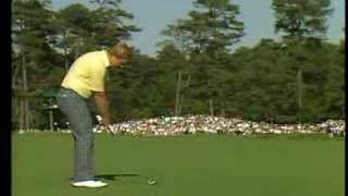 Jack Nicklaus 14th hole approach 1986 Masters [upl. by Ettegdirb]