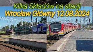 Kilka Składów na stacji Wrocław Główny 12082024 [upl. by Nahtanod]