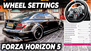 Forza Horizon 5  Steering Wheel SETTINGS Logitech G29920923 [upl. by Dolora711]