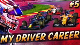 CLOSEST ENDING EVER LAST LAP OVERTAKES ALL DOWN THE FIELD – F1 CAREER MODE 5 BELGIUM [upl. by Ehcropal]