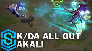 KDA ALL OUT Akali Wild Rift Skin Spotlight [upl. by Ained]