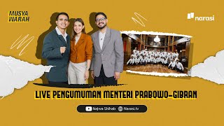 LIVE Pengumuman Menteri PrabowoGibran  Musyawarah [upl. by Henri]