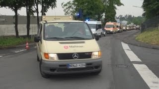 Kolonnenfahrt Einsatzeinheit Malteser Leverkusen  Langenfeld zum Hochwasser nach Stendal [upl. by Fabron703]