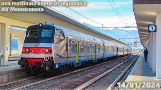 una mattinata di merci regionali e AV Mezzocorona ♦ 14012024 [upl. by Ecikram]