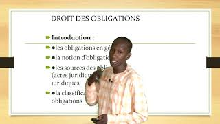 Introduction au Droit des Obligations [upl. by Yboj1]