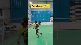 Badminton  Importance of backhand⚠️😨😨😲 badminton badmintongame inaikuiruku [upl. by Rolyak]