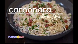 Creamy Bacon and Mushroom Carbonara Filipino Style [upl. by Obadiah959]