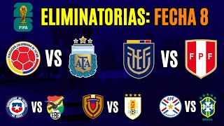 FECHA 8 Eliminatorias 2026 ¿Quiénes son los FAVORITOS para ganar [upl. by Sibley]