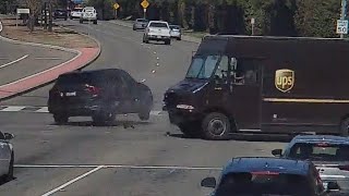 UPS Delivers Knockout Blow To Red Light Runner [upl. by Adnoval]