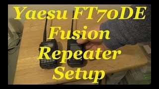 FT70DR Fusion repeater setup [upl. by Mattox]