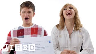 Ansel Elgort amp Suki Waterhouse Answer the Webs Most Searched Questions  WIRED [upl. by Atinauq]