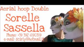 Aerial Hoop Double  Sorelle Sassella [upl. by Eymaj]