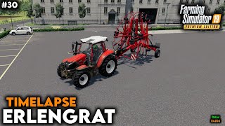 Purchase of new KUHN rake grass baling amp cultivation contract  FS19 Timelapse Erlengrat  30 [upl. by Rawden]