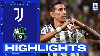 Juventus 30 Sassuolo  Goals and Highlights Round 1  Serie A 202223 [upl. by Desta]