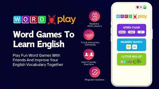 Word Games To Learn English  Reatime Multiplayers Games App [upl. by Mackie]