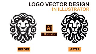 Logo vector design in illustrator 2024 II [upl. by Azile]