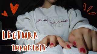 Lectura inaudible 📖😴  Yanet ASMR [upl. by Nekcerb]