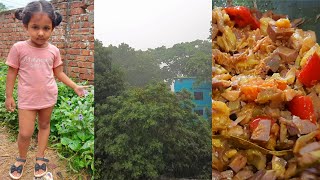 বৃষ্টি পড়ে টাপুর টুপুর  কাঁঠাল রান্না রেসিপি  Bengali Vlog [upl. by Jessey]