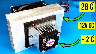 how to make peltier air conditioner peltier module [upl. by Zippora]