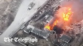 Rogue Russian soldiers blow up Kursk ammunition depot [upl. by Kristianson454]