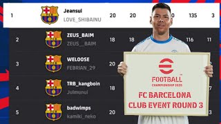 EFOOTBALL 2025  JEANSUI ROAD TO TOP 1  EFOOTBALL CHAMPIONSHIP 2025 FC BARCELONA ROUND 3 [upl. by Oralia]