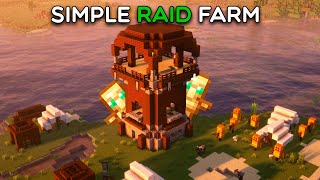 Minecraft EASY RAID FARM  SIMPLE FARM [upl. by Nelon]