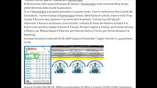 SPIEGAZIONE USO CALCOLATORE MATEMATICANDO CON UN METODO LOTTO PER ESTRATTO [upl. by Harbird]