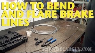 How To Bend and Flare Brake Lines EricTheCarGuy [upl. by Navaj]