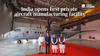 India opens first private aircraft manufacturing facility [upl. by Liman544]