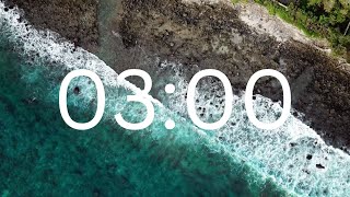 3 Minutes Timer with Soft Calm Peaceful Relaxing Music [upl. by Doelling]