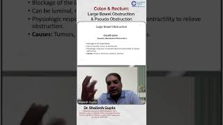 Colon amp Rectum Large Bowel Obstruction amp Pseudo Obstruction by Dr Shailesh Gupta [upl. by Nnylyak]