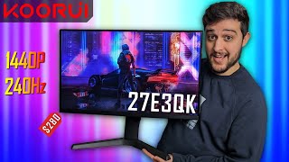 This Gaming Monitor is an INSANE Deal  Koorui 27E3QK Review [upl. by Retsim454]