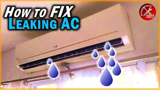 Fix AC Leaking Water Inside the House in 10 Seconds  Air Conditioner Maintenance Tips [upl. by Sabelle]