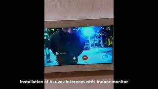 Installation of Akuvox intercom indoor monitor [upl. by Nemzzaj]