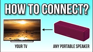 How To Connect Your Portable Speaker To Your TV The Easy Way [upl. by Tenrag148]