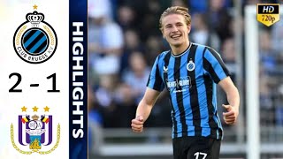 Club Brugge vs RSC Anderlecht 21 Highlights  FC Bruges  Anderlecht  Jupiler Pro League 2024 D1A [upl. by Kara-Lynn]