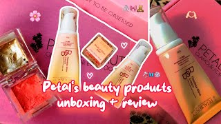 Petals beauty BB creamBlush n Glow Duo unboxingreview🌷 [upl. by Htebi]