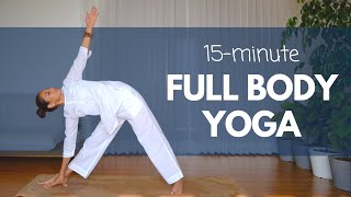 15Minute Morning Yoga Full Body Stretch  रोज़ सुबह के लिए 15 मिनट का योग satvicyoga [upl. by Mungo]