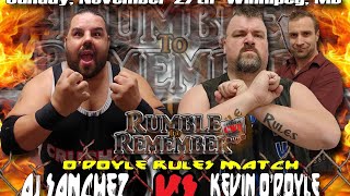 CWE Rumble The Canadian Crusher Aj Sanchez vs The Boston Bruiser Kevin O’DOYLE O’DOYLE Rules match [upl. by Enailil733]