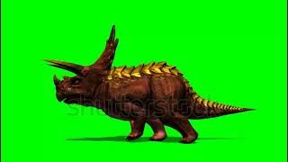 Torosaurus running green screen [upl. by Aciretehs]