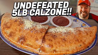 Milanos Undefeated 5lb quotGodfatherquot Italian Calzone Challenge [upl. by Yllek623]