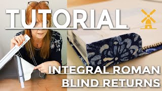 How To Make Integral Roman Blind Returns  Pro Technique [upl. by Ahseinar]