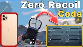 Best Sensitivity Settings For iPhone 11 Pro Max amp 12 Pro Max Zero Recoil Setting PUBG MOBILE 2021 [upl. by Oribel]