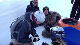 Schlauchbobbahn  Snowtubing in Waidring am Brandtnerhof [upl. by Novyat]