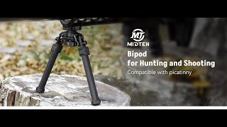 MidTen Quick Release Bipod for Hunting and Shooting [upl. by Ordway467]