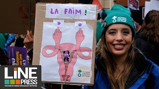 Marche Journée internationale des droits des femmes  Paris  France 08 mars 2024 [upl. by Amsirp]