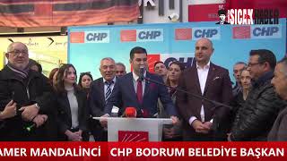 CHP BODRUM BVELEDİYE BAŞKAN ADAYI TAMER MANDALİNCİ [upl. by Oballa715]